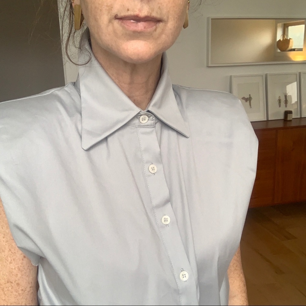 ZARA Shirt w Shoulder Pads